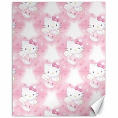 Hello Kitty Pattern, Hello Kitty, Child, White, Cat, Pink, Animal Canvas 16  X 20  by nateshop