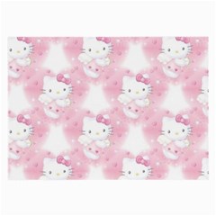 Hello Kitty Pattern, Hello Kitty, Child, White, Cat, Pink, Animal Large Glasses Cloth by nateshop