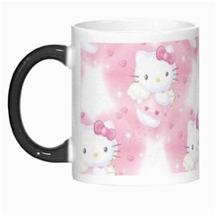 Hello Kitty Pattern, Hello Kitty, Child, White, Cat, Pink, Animal Morph Mug by nateshop