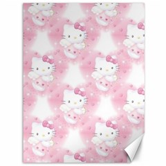 Hello Kitty Pattern, Hello Kitty, Child, White, Cat, Pink, Animal Canvas 36  X 48  by nateshop