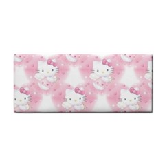 Hello Kitty Pattern, Hello Kitty, Child, White, Cat, Pink, Animal Hand Towel by nateshop