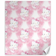 Hello Kitty Pattern, Hello Kitty, Child, White, Cat, Pink, Animal Canvas 20  X 24  by nateshop