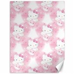 Hello Kitty Pattern, Hello Kitty, Child, White, Cat, Pink, Animal Canvas 36  x 48  35.26 x46.15  Canvas - 1