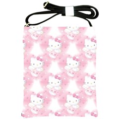 Hello Kitty Pattern, Hello Kitty, Child, White, Cat, Pink, Animal Shoulder Sling Bag by nateshop