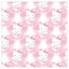 Hello Kitty Pattern, Hello Kitty, Child, White, Cat, Pink, Animal Lightweight Scarf  by nateshop