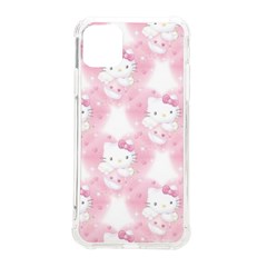 Hello Kitty Pattern, Hello Kitty, Child, White, Cat, Pink, Animal Iphone 11 Pro Max 6 5 Inch Tpu Uv Print Case by nateshop