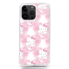 Hello Kitty Pattern, Hello Kitty, Child, White, Cat, Pink, Animal Iphone 14 Pro Max Tpu Uv Print Case by nateshop