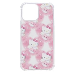 Hello Kitty Pattern, Hello Kitty, Child, White, Cat, Pink, Animal Iphone 13 Pro Max Tpu Uv Print Case by nateshop