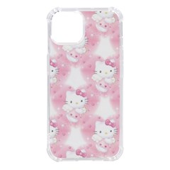 Hello Kitty Pattern, Hello Kitty, Child, White, Cat, Pink, Animal Iphone 14 Tpu Uv Print Case by nateshop