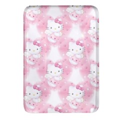 Hello Kitty Pattern, Hello Kitty, Child, White, Cat, Pink, Animal Rectangular Glass Fridge Magnet (4 Pack) by nateshop