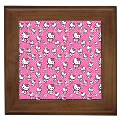 Hello Kitty Pattern, Hello Kitty, Child Framed Tile