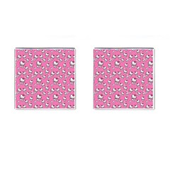 Hello Kitty Pattern, Hello Kitty, Child Cufflinks (square) by nateshop