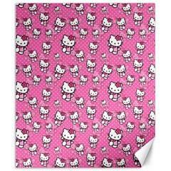 Hello Kitty Pattern, Hello Kitty, Child Canvas 20  X 24  by nateshop