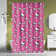 Hello Kitty Pattern, Hello Kitty, Child Shower Curtain 48  X 72  (small)  by nateshop