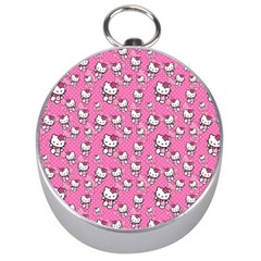 Hello Kitty Pattern, Hello Kitty, Child Silver Compasses by nateshop