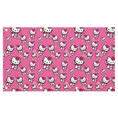 Hello Kitty Pattern, Hello Kitty, Child Banner And Sign 7  X 4  by nateshop