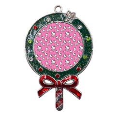 Hello Kitty Pattern, Hello Kitty, Child Metal X mas Lollipop With Crystal Ornament