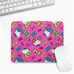 Hello Kitty, Cute, Pattern Small Mousepad by nateshop