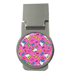 Hello Kitty, Cute, Pattern Money Clips (round)  by nateshop