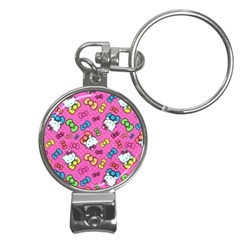 Hello Kitty, Cute, Pattern Nail Clippers Key Chain