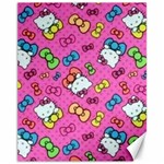 Hello Kitty, Cute, Pattern Canvas 11  x 14  10.95 x13.48  Canvas - 1