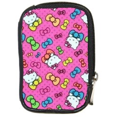 Hello Kitty, Cute, Pattern Compact Camera Leather Case by nateshop