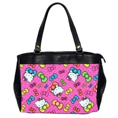 Hello Kitty, Cute, Pattern Oversize Office Handbag (2 Sides) by nateshop