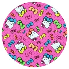 Hello Kitty, Cute, Pattern Round Trivet by nateshop