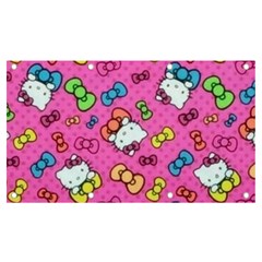 Hello Kitty, Cute, Pattern Banner And Sign 7  X 4  by nateshop