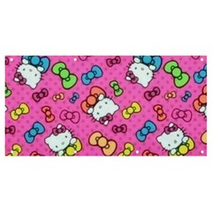 Hello Kitty, Cute, Pattern Banner And Sign 8  X 4  by nateshop