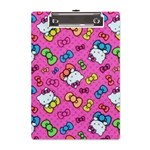 Hello Kitty, Cute, Pattern A5 Acrylic Clipboard Front