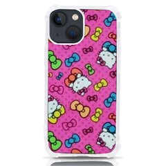 Hello Kitty, Cute, Pattern Iphone 13 Mini Tpu Uv Print Case by nateshop