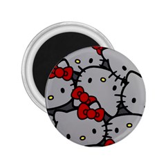 Hello Kitty, Pattern, Red 2 25  Magnets by nateshop