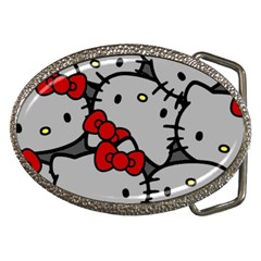 Hello Kitty, Pattern, Red Belt Buckles by nateshop