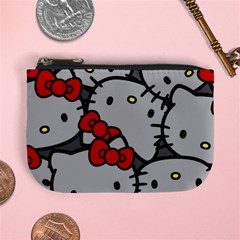 Hello Kitty, Pattern, Red Mini Coin Purse by nateshop