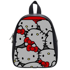 Hello Kitty, Pattern, Red School Bag (small) by nateshop