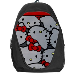 Hello Kitty, Pattern, Red Backpack Bag by nateshop