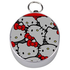 Hello Kitty, Pattern, Red Silver Compasses by nateshop