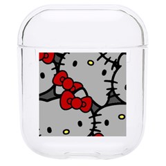 Hello Kitty, Pattern, Red Hard Pc Airpods 1/2 Case by nateshop