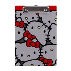 Hello Kitty, Pattern, Red A5 Acrylic Clipboard