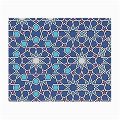 Islamic Ornament Texture, Texture With Stars, Blue Ornament Texture Small Glasses Cloth by nateshop