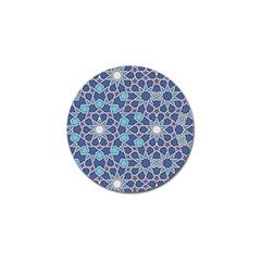 Islamic Ornament Texture, Texture With Stars, Blue Ornament Texture Golf Ball Marker by nateshop