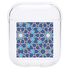 Islamic Ornament Texture, Texture With Stars, Blue Ornament Texture Hard Pc Airpods 1/2 Case by nateshop