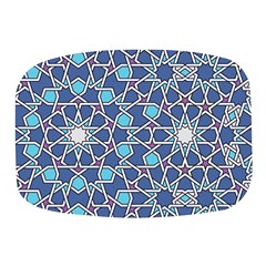 Islamic Ornament Texture, Texture With Stars, Blue Ornament Texture Mini Square Pill Box by nateshop