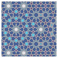 Islamic Ornament Texture, Texture With Stars, Blue Ornament Texture Lightweight Scarf  by nateshop