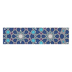 Islamic Ornament Texture, Texture With Stars, Blue Ornament Texture Banner And Sign 4  X 1  by nateshop