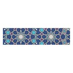 Islamic Ornament Texture, Texture With Stars, Blue Ornament Texture Banner and Sign 4  x 1  Front