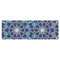 Islamic Ornament Texture, Texture With Stars, Blue Ornament Texture Banner And Sign 6  X 2  by nateshop