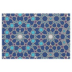 Islamic Ornament Texture, Texture With Stars, Blue Ornament Texture Banner And Sign 6  X 4  by nateshop