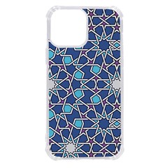 Islamic Ornament Texture, Texture With Stars, Blue Ornament Texture Iphone 13 Pro Max Tpu Uv Print Case